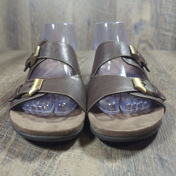 Natural Soul by Naturalizer Sandals Womens Size 8.5 M Brown Causal Comfort - Picture 3 of 15